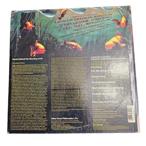 Monty Pythons The Meaning of Live Original Soundtrack Vinyl Record. VG+ - Picture 2 of 3